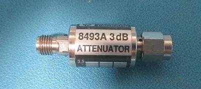 HP Agilent 8493A Coaxial Fixed Attenuator 3 dB, DC to 12.4 GHz