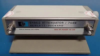 HP Agilent 8495G Programmable Step Attenuator, 4 GHz, 70 dB, 10 dB Steps opt 002