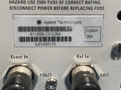 Agilent Keysight 81180B-264 4.6 GSa/s Arbitrary Waveform Generator  2-ch 64 MS thumbnail 4