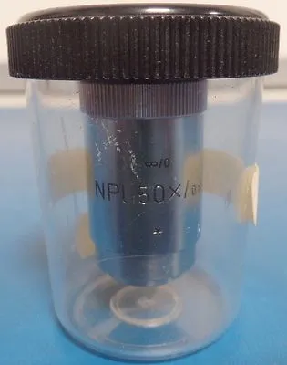 Leitz Wetzlar 50x 0.85 ∞/0 Microscope Objective Lens