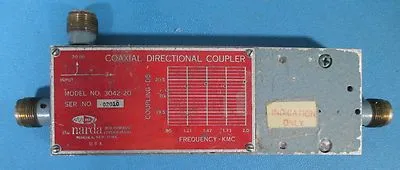 Narda 3042-20 Coaxial Directional Coupler .95 to 2GHz, 20dB