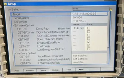 Rohde and Schwarz CBT-K55-K57-B55 1153.9000.35  BLUETOOTH TESTER thumbnail 2