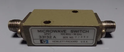 HP/Agilent/Keysight 33132A 100 MHz TO 18 GHz , SPST , SMA (f/f) , PIN DIODE