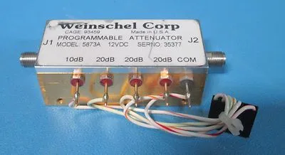 Weinschel Corp 5873A Programmable Attenuator 12VDC 70dB DC-4GHz